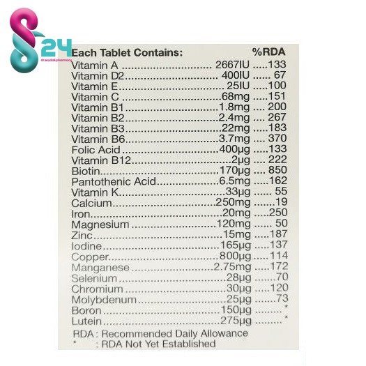 قرص تین ویتال هلث اید  30 عدد