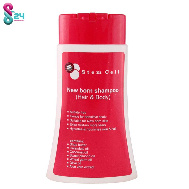 شامپو روزانه سر و بدن نوزاد استم سل فاقد سولفات