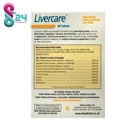 قرص لیورکر هلث اید 30 عدد