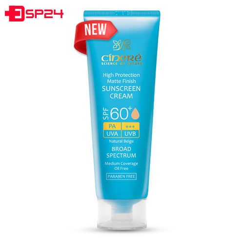 کرم ضد آفتاب رنگی سینره +SPF60