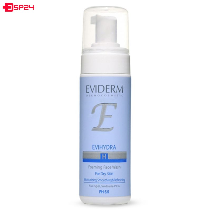 فوم شستشو صورت اویدرم مدل Evihydra حجم 150 میلی لیتر