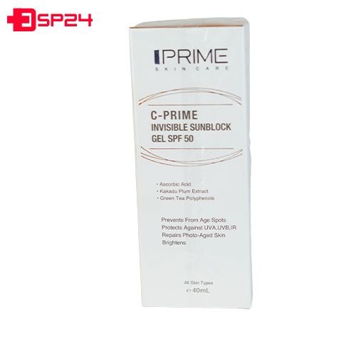 ژل ضد آفتاب SPF50 حاوی ویتامین سی پریم 40 میلی لیتر
