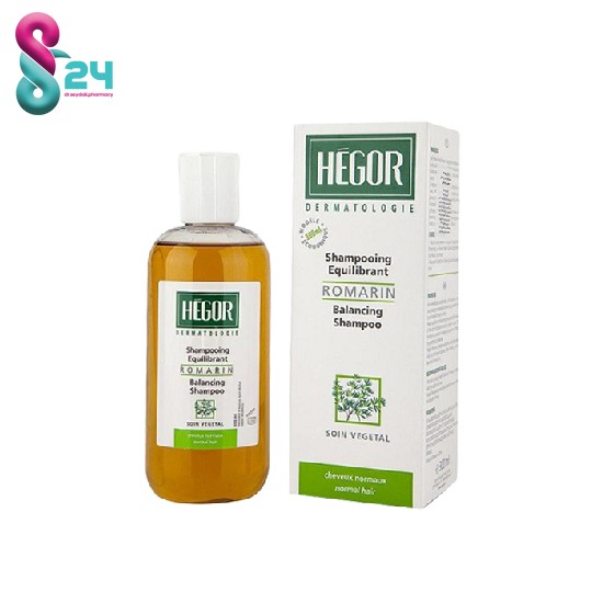 شامپو متعادل کننده رزماری هگور مناسب موهای معمولی ۳۰۰ میلی لیتر