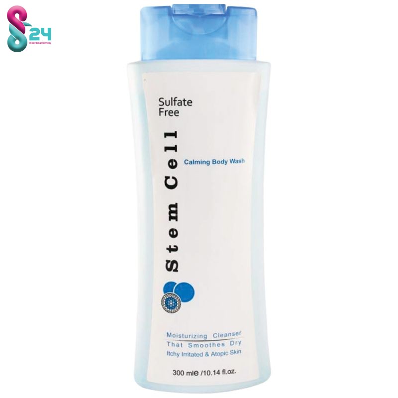 شامپو بدن استم سل مناسب پوست خشک مدل Calming حجم 300 میلی لیتر