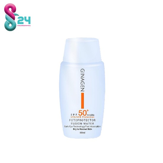 کرم ضد آفتاب بی رنگ پوست خشک و معمولی ژیناژن حجم 50 میل