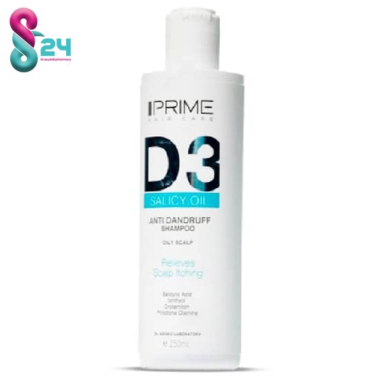 شامپو ضد شوره پریم مدل Salicy Oil D3 حجم 250 میلی لیتر