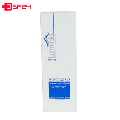 کرم ژل پاک کننده لامینین مناسب پوست چرب و آکنه ای ۲۰۰ میلی لیتر