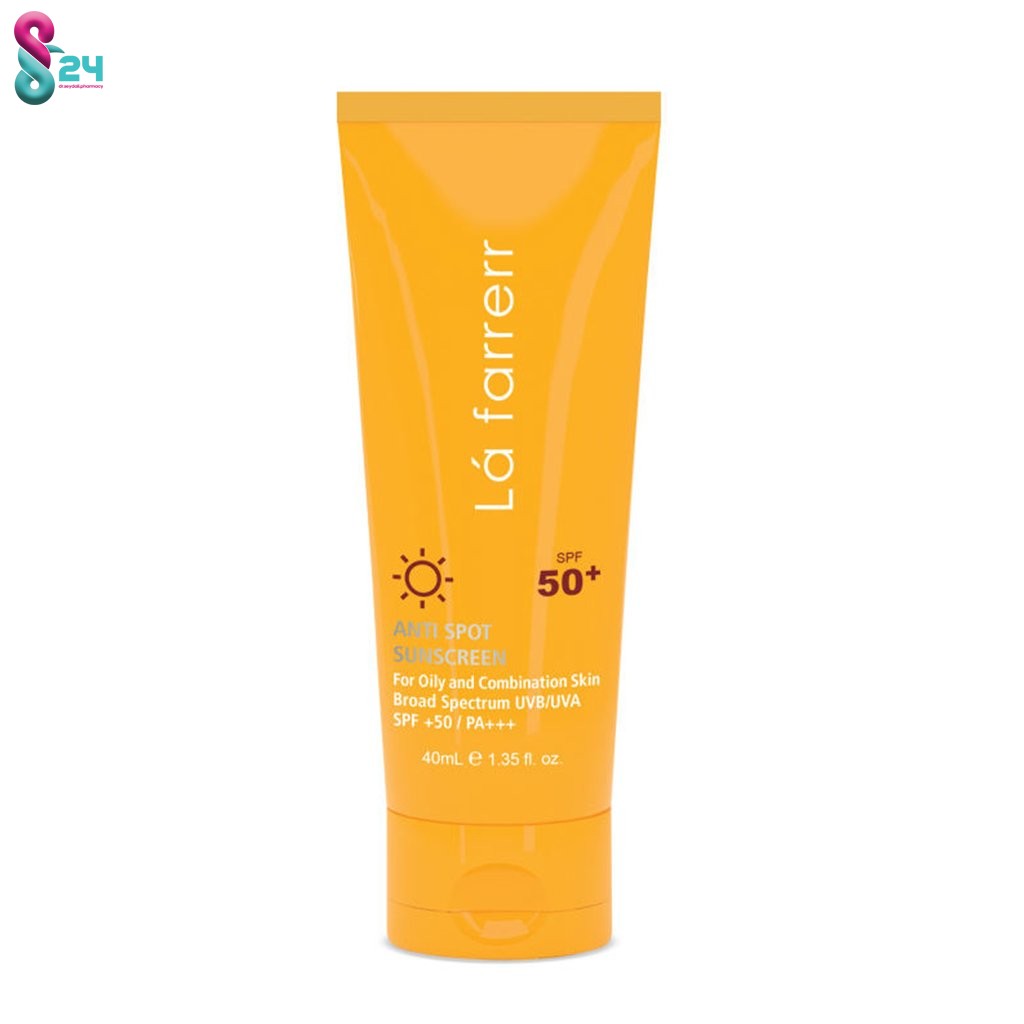 کرم ضد آفتاب SPF50 پوست چرب لافارر ضد لک و بی رنگ