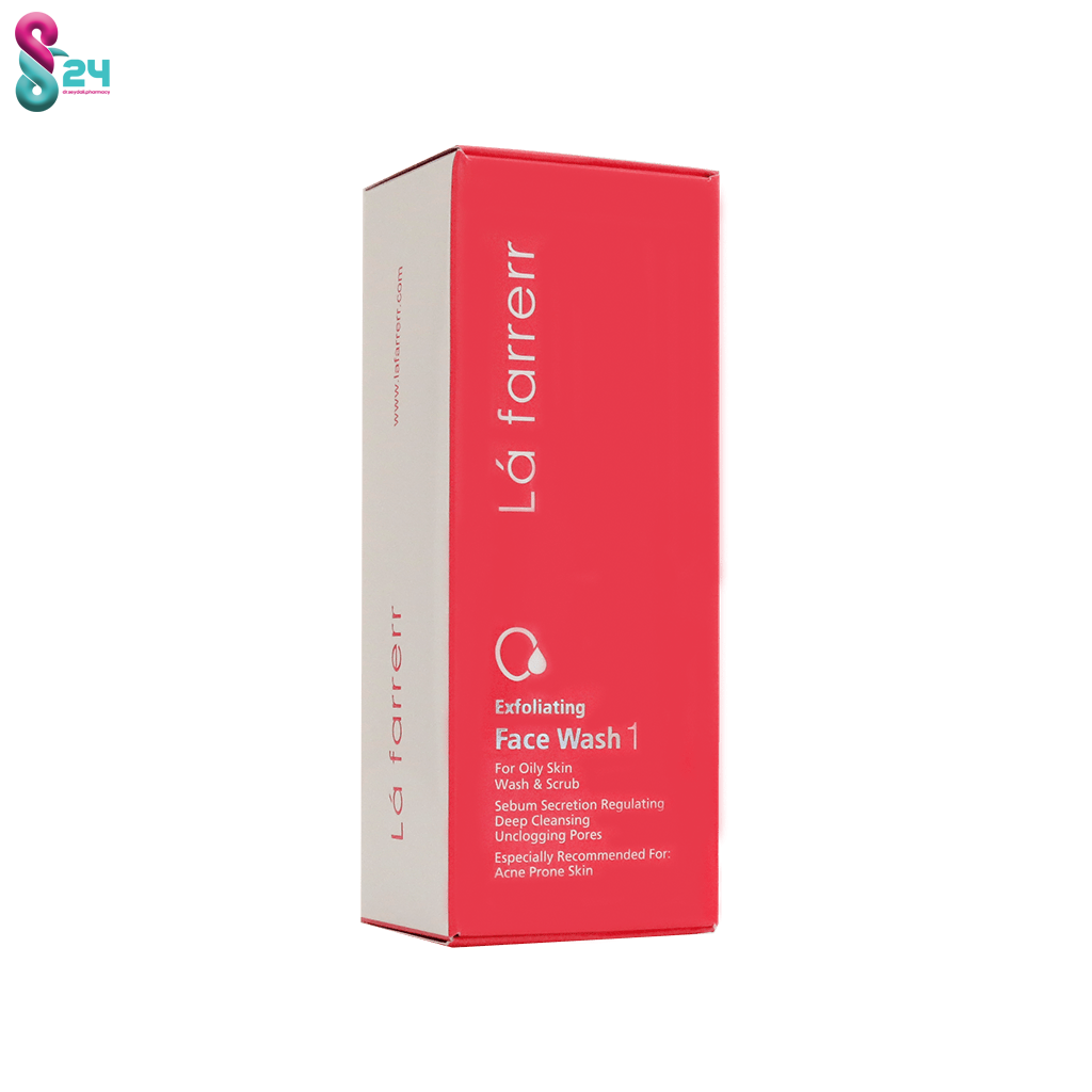 ژل شستشوی صورت با اثر لایه برداری لافارر شماره ۱ مخصوص پوست های چرب و مستعد آکنه ۱۵۰ میلی لیتر