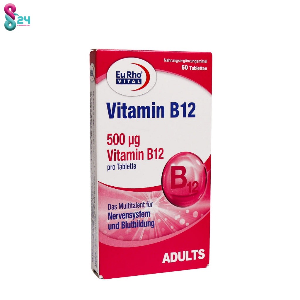 قرص ویتامین B12 یوروویتال 60 عدد