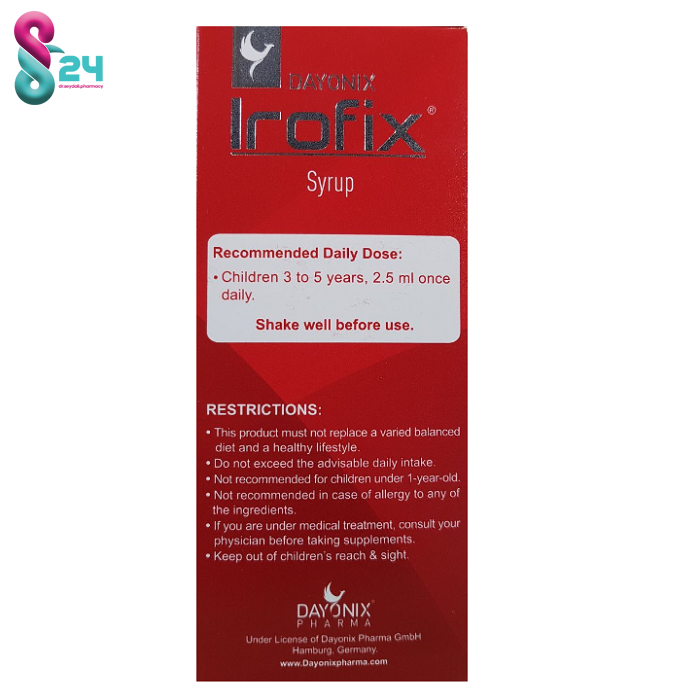 شربت آیروفیکس دایونیکس فارما 150 میلی لیتر