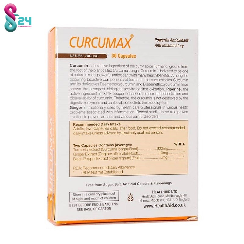 کپسول کورکومکس هلث اید 30 عدد