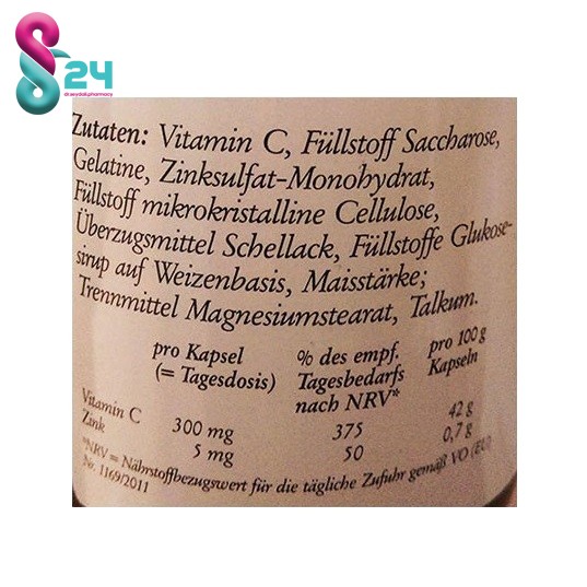 کپسول ویتامین ث و زینک سانکت برنهارد 60 عدد