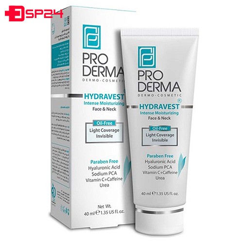 کرم مرطوب کننده پرودرما بی رنگ مدل Face&Neck حجم 40 میلی لیتر