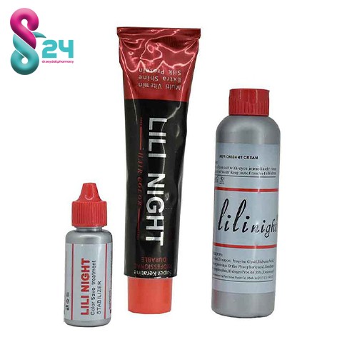 کیت رنگ مو لی لی نایت شماره 9.77  رنگ نسکافه ای روشن 120 میلی لیتر