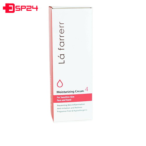 کرم مرطوب کننده دست و صورت لافارر مدل Sensitive شماره 4
