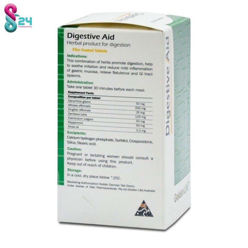 قرص دایجستیو اید گلدن لایف 30 عدد