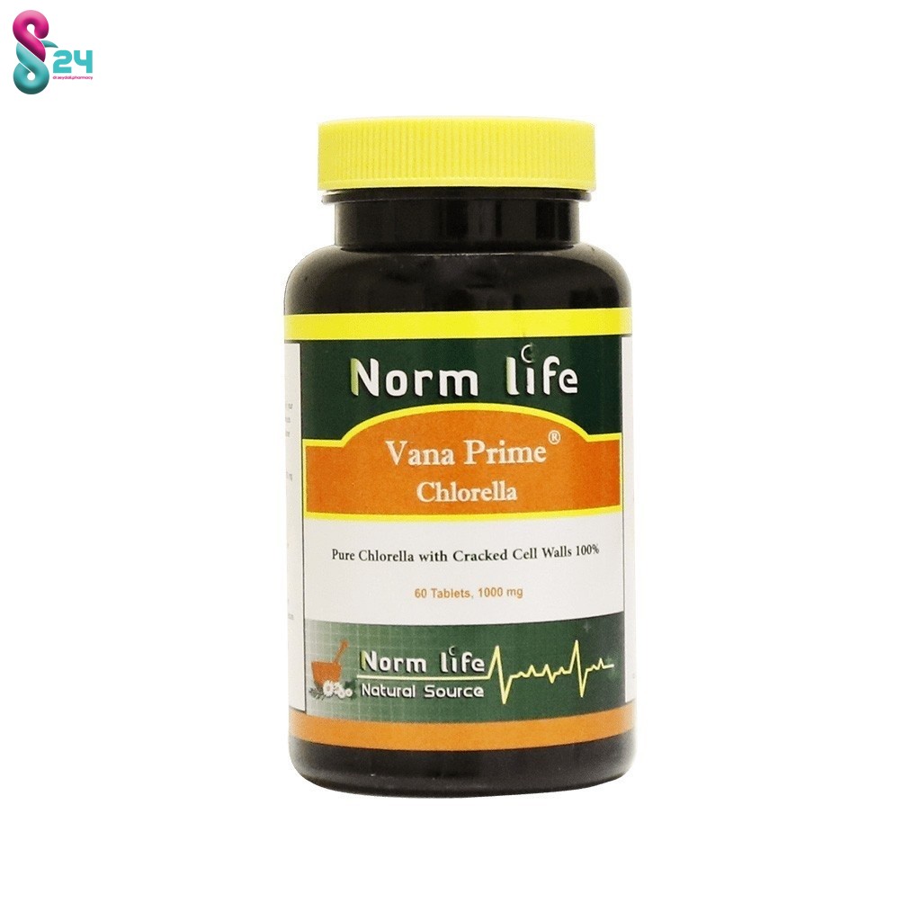 قرص وانا پرایم کلرلا نورم لایف 60 عدد