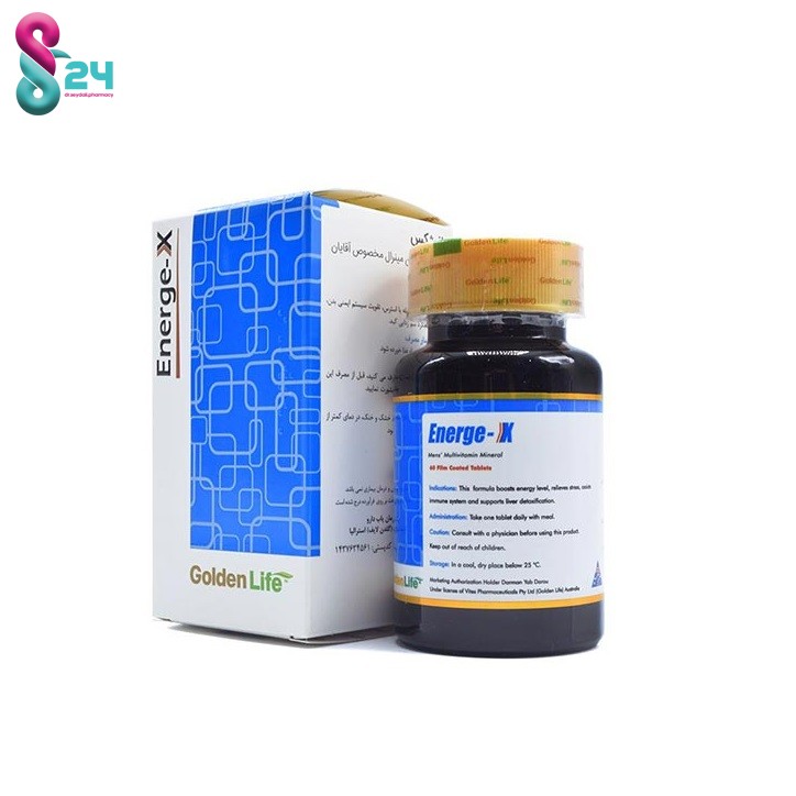 قرص انرژکس گلدن لایف 60 عدد