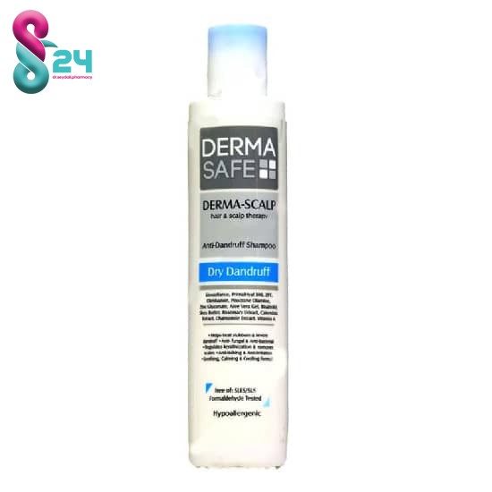 شامپو ضد شوره درماسیف مناسب مو و پوست سر خشک