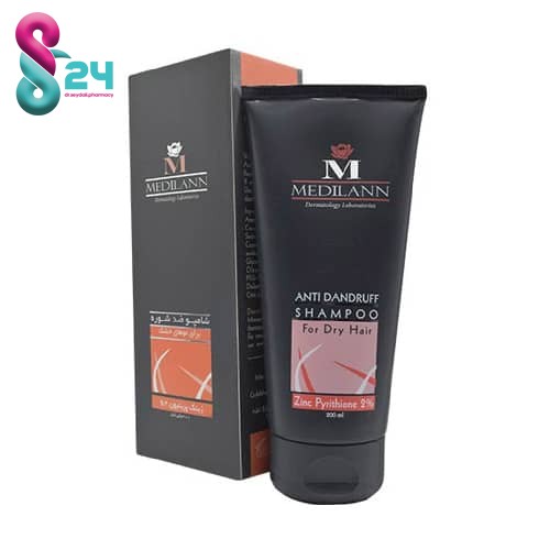 شامپو ضد شوره مدیلن مناسب موی خشک 200 میلی لیتر