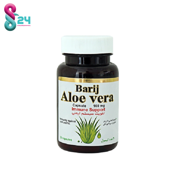 کپسول آلوئه ورا باریج اسانس 100 میلی گرمی 30 عدد