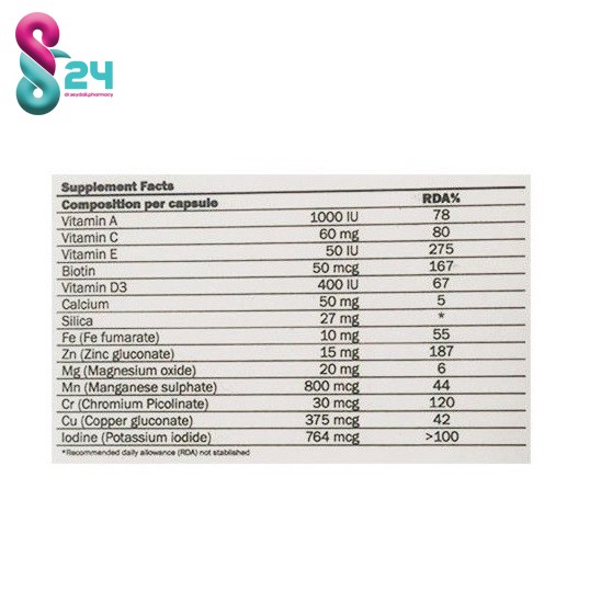 کپسول درموبلا گلدن لایف 60 عدد