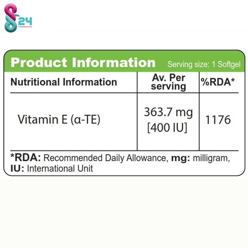 سافت ژل ویتامین ای 400 ویواتون  30 عدد