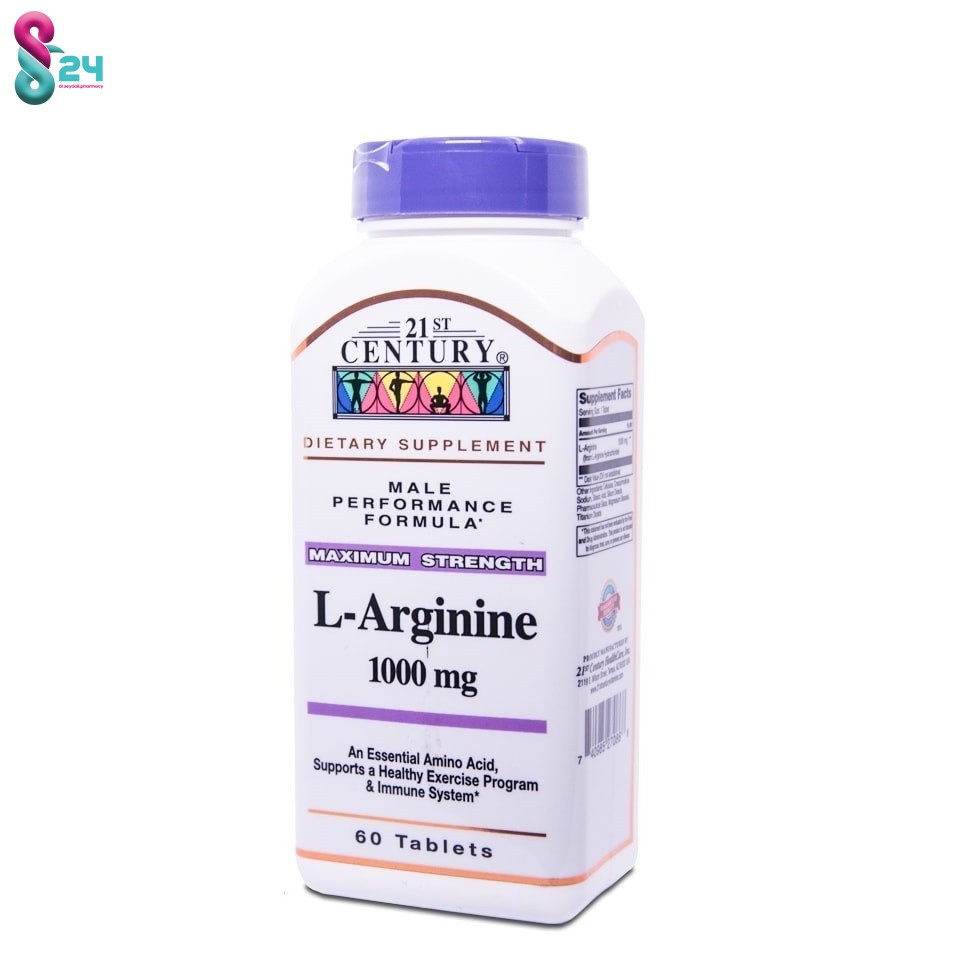 ال آرژنین 1000 میلی گرم 21 سنتری 60 عدد