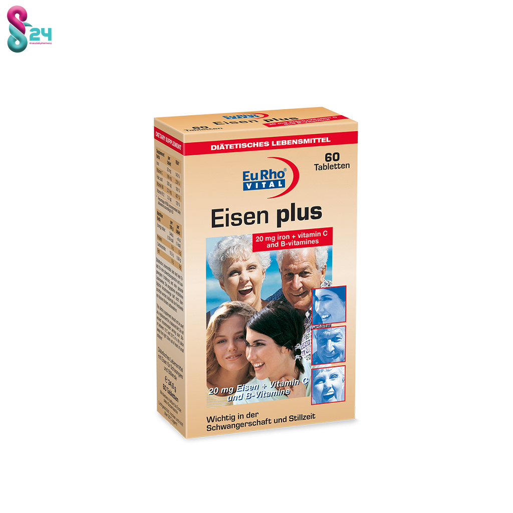 قرص آیزن پلاس یورو ویتال  60 عدد