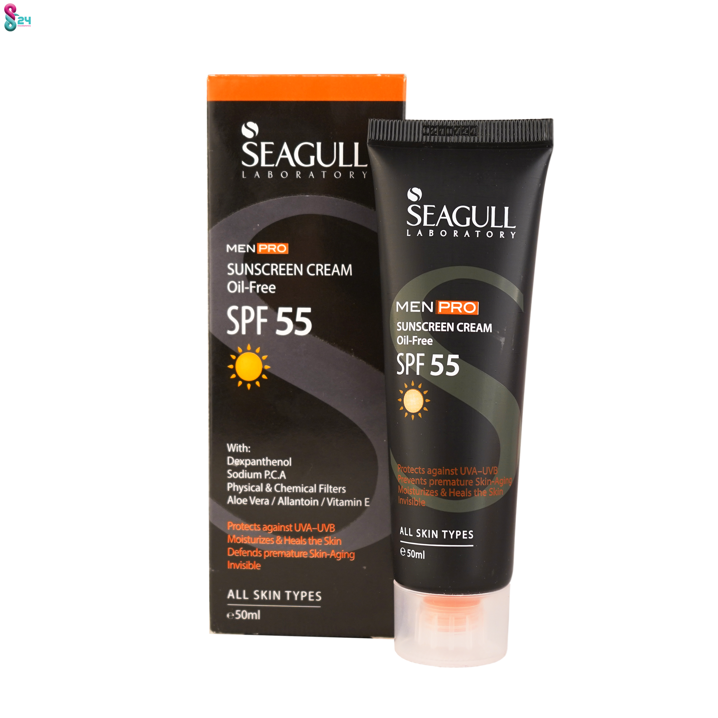 کرم ضد آفتاب آقایان سی گل SPF55 انواع پوست ۵۰ میلی لیتر