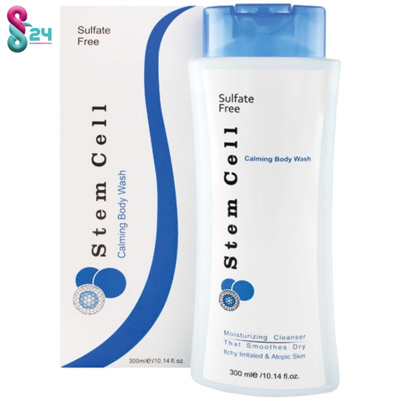 شامپو بدن استم سل مناسب پوست خشک مدل Calming حجم 300 میلی لیتر