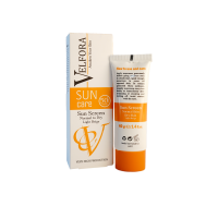 کرم ضدآفتاب رنگی بژ روشن پوست خشک و نرمال spf50 ولفرا