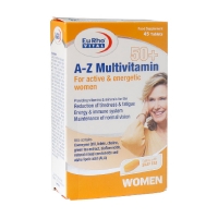 قرص A Z مولتی ویتامین بالای 50 سال بانوان یوروویتال 45 عدد ( Eurho Vital A Z Multivitamin 50+ For Women 45 Tabs )