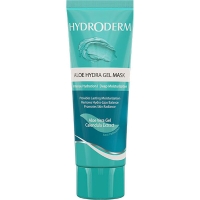ماسک ژلی ابرسان و التیام بخش پوست حساس حاوی ژل الوئه ورا و عصاره کالاندولا ( hydroderm aloe hydra gel mask)